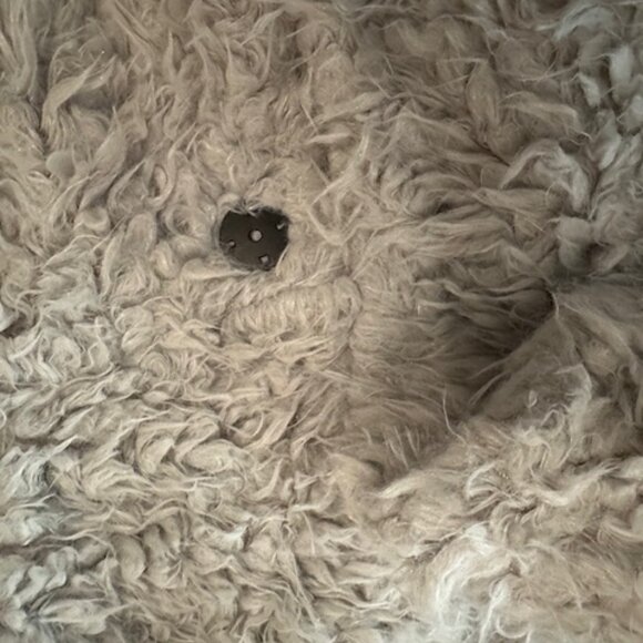 Grey Teddy Bear Faux Fur Jacket - Picture 10 of 11